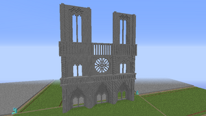 Notre Dame in Minecraft